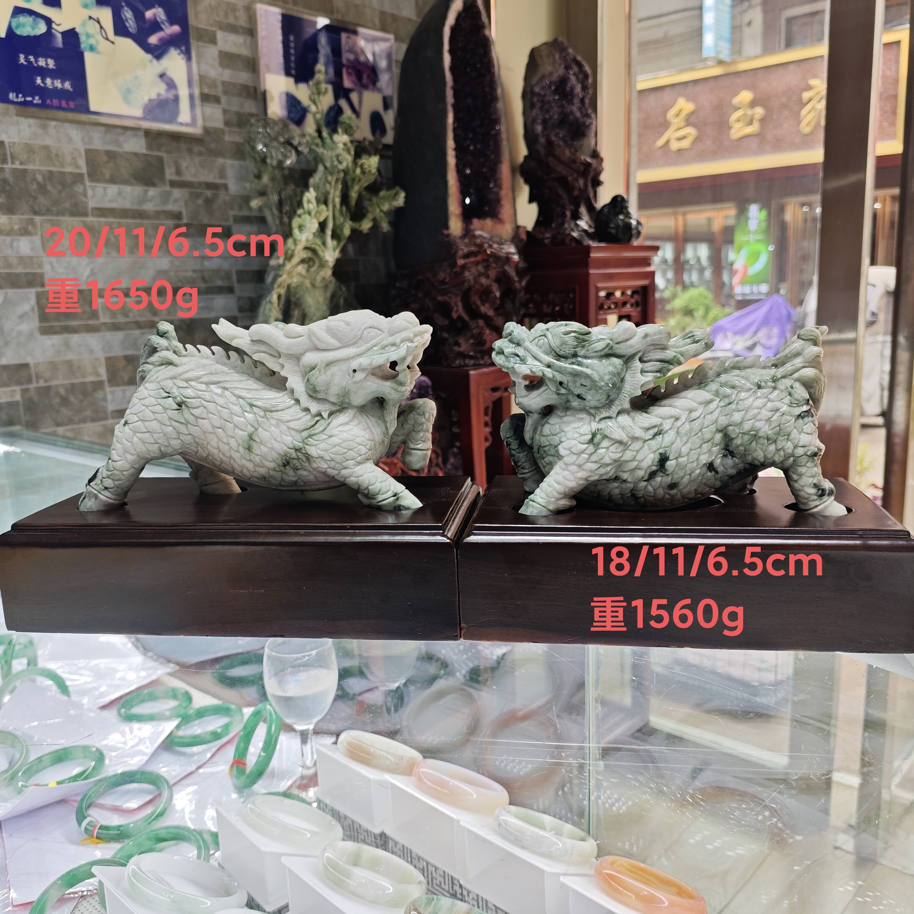 国风瑞兽麒麟动物摆件青砂石微景观鱼缸造景创意店铺开业柜台送礼