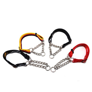 狗狗项圈脖圈半P链牵引绳中型大型幼犬遛狗马犬东德防脱颈圈脖套