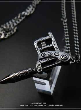 迷你纹身项链男女潮牌复古吊坠