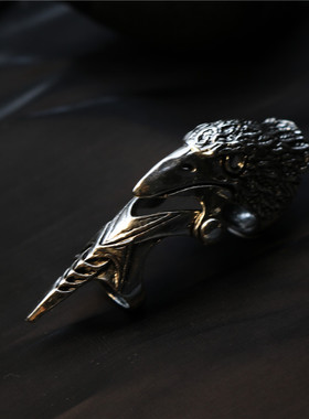 鹰头拍摄道具有趣关节机械戒指