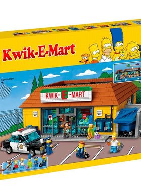 16004 积木71016辛普森超市Kwik-E-Mart 拼装女孩玩具礼物