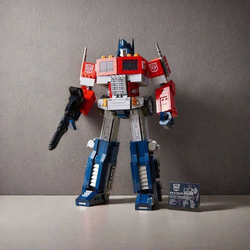 擎天变形10302机甲汽车机器人积木模型玩具男孩高难度男孩金刚