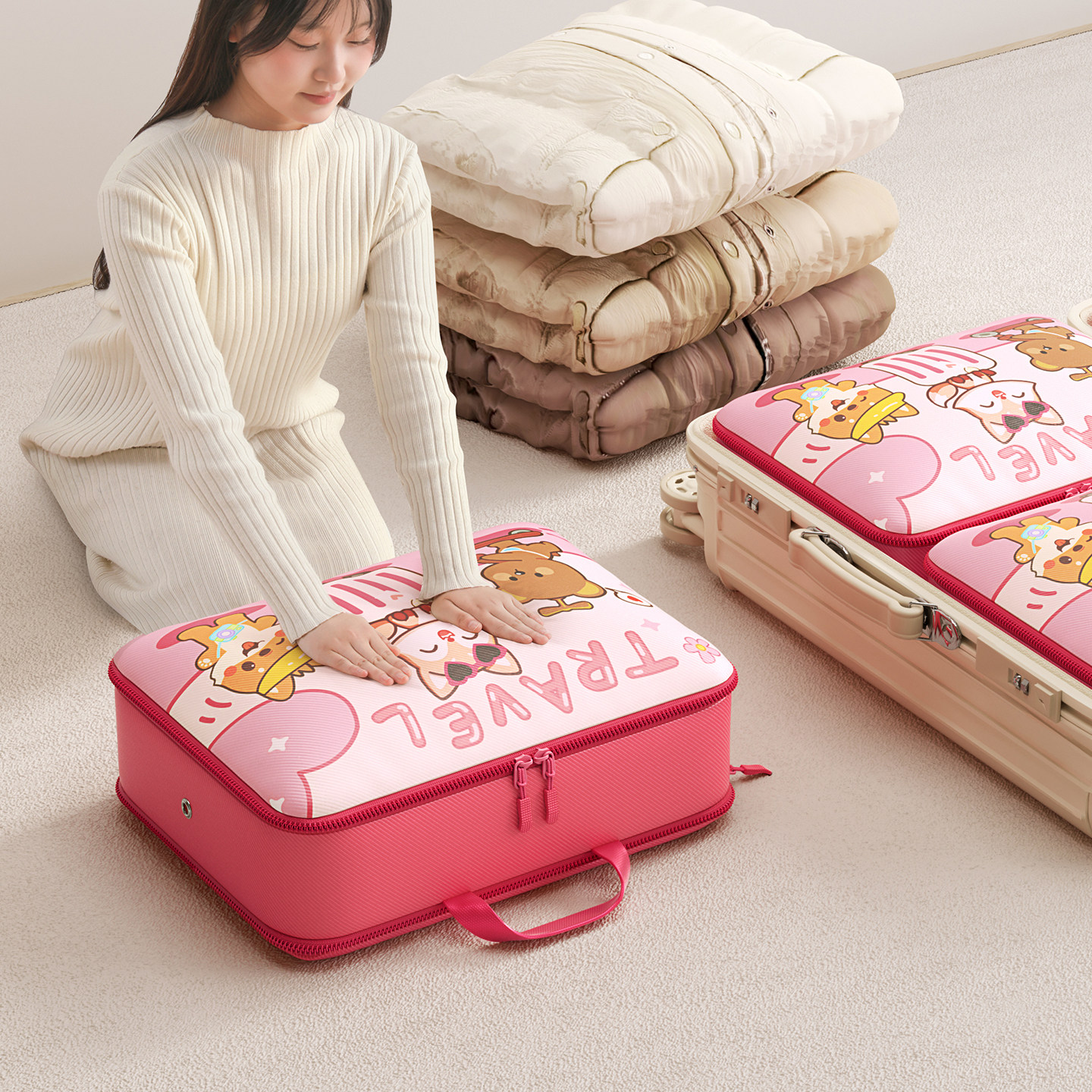 羽绒服旅行收纳袋整理袋出差专用便携衣服衣物行李箱收纳神器,收纳整理,其他收纳袋,淘宝优惠券,粉丝福利购,淘宝优惠卷