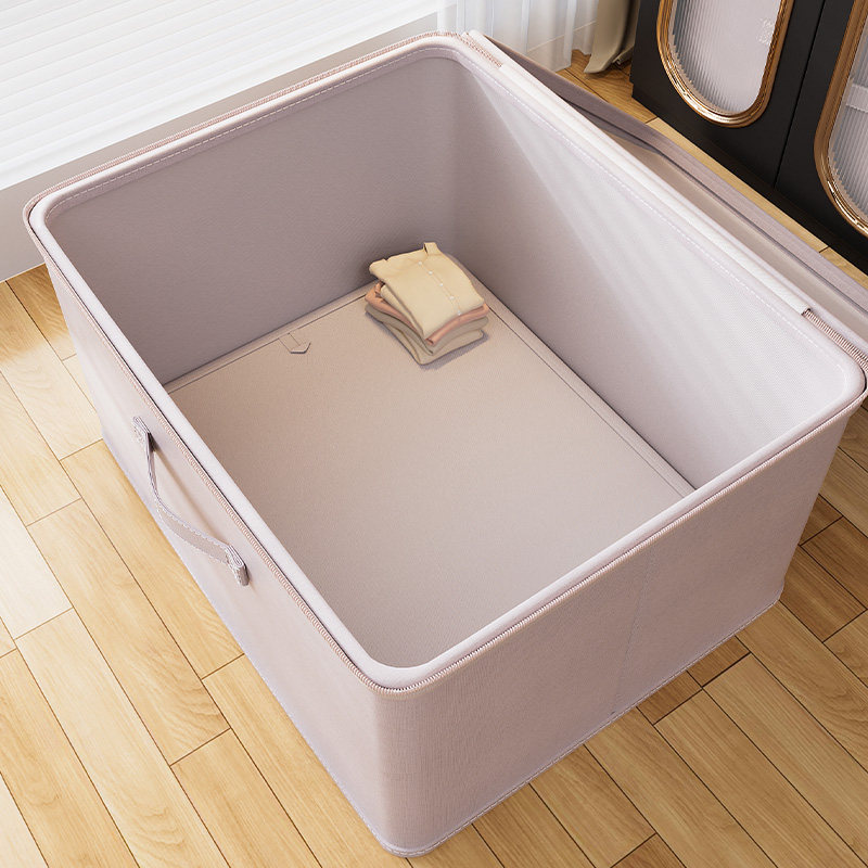 收纳箱家用大容量储物换季衣服收纳神器防潮防霉带盖折叠储物筐