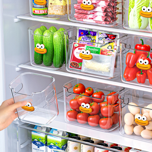 冰箱侧门收纳盒家用水果蔬菜保鲜盒厨房鸡蛋食物整理储存分装神器