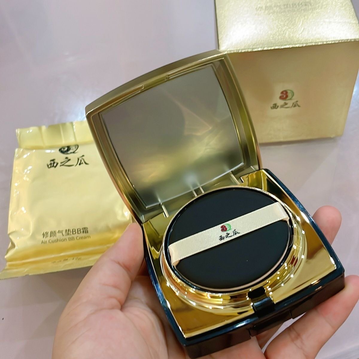 西之瓜3Q修颜气垫BB霜  带气垫