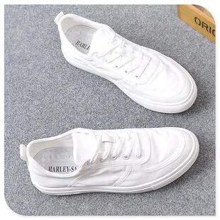 夏季 透气男鞋 韩版 小白鞋 春季 布鞋 百搭休闲防臭板鞋 男2022年新款