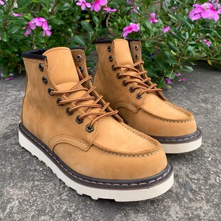 复古阿美咔叽工装鞋1907头层牛皮马丁靴男美式疯马皮875重磅高帮