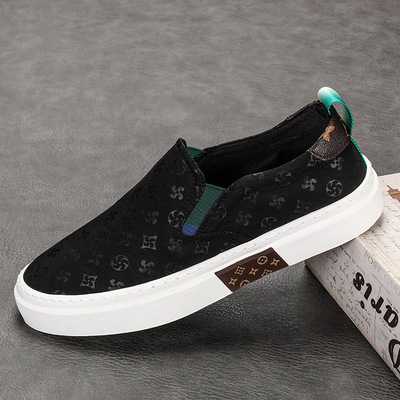 2024新款8758夏季男式帆布鞋韩版休闲潮流男鞋百搭板鞋低帮男透气