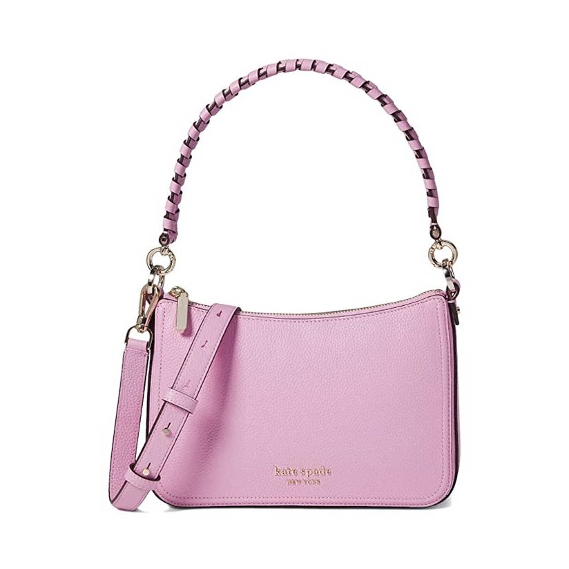 kate spade 凯特·丝蓓 hudson pebbled leather medium conver