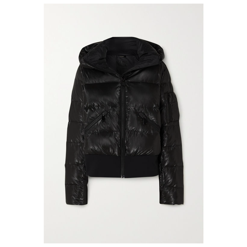 goldbergh bombardino 绗缝金属色羽绒滑雪连帽外套女