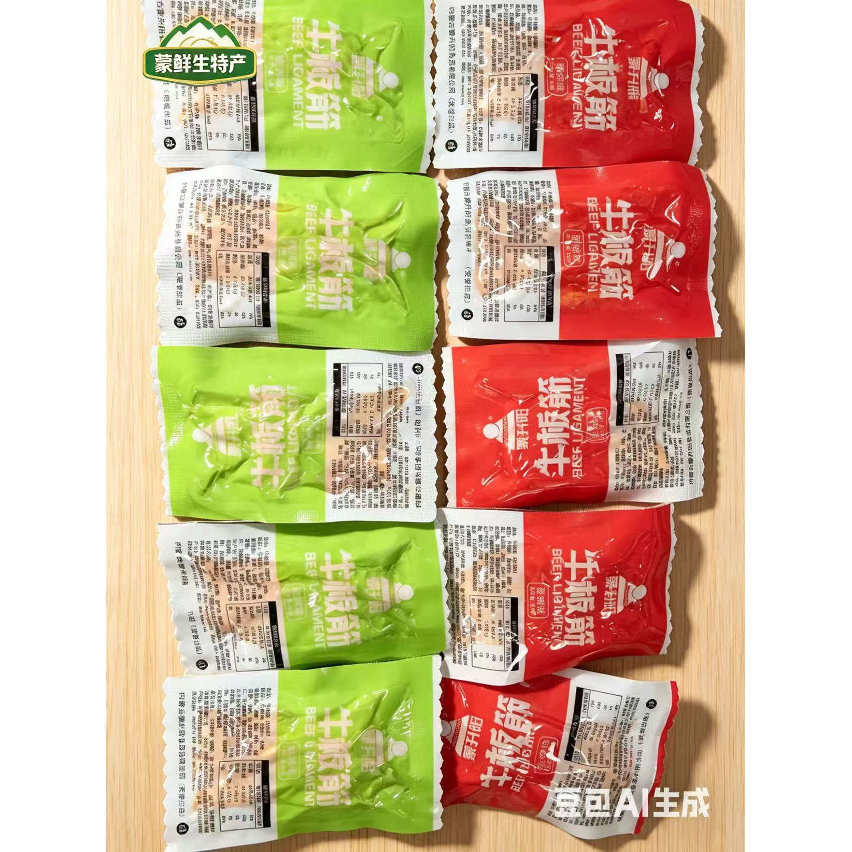 蒙升阳内蒙古牛板筋散装烧烤味香辣味休闲零食小吃