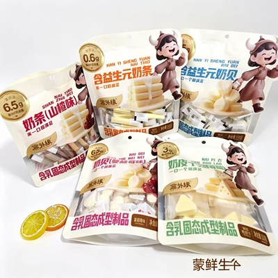 淘气牛内蒙古益生元奶酪零食
