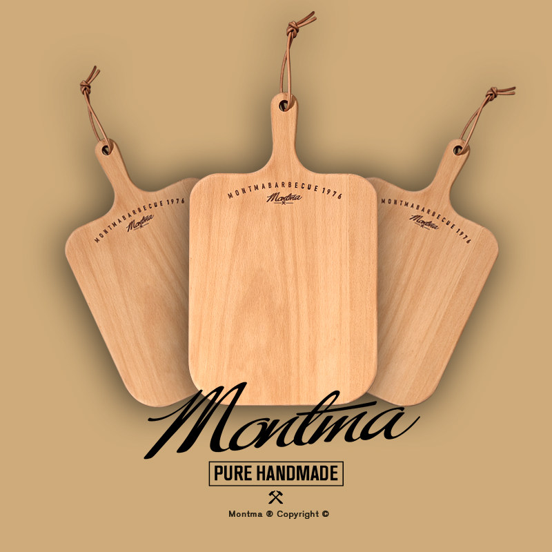 Montma美式露营便捷榉木砧板水果托盘咖啡店披萨面包水果蔬菜案板