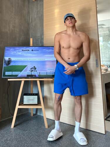 JZD夏装潮流运动透气休闲短裤男