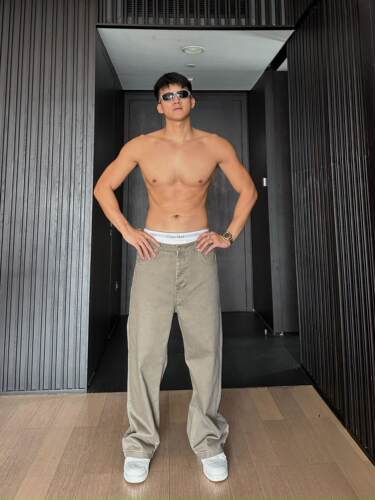 JZD美式高街复古水洗直筒牛仔裤
