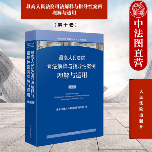 人民法院 第十卷 法律文件解读丛书刑事民商事行政与国家赔偿案例司法解释 最新 正版 最高人民法院司法解释与指导性案例理解与适用