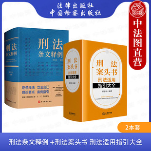 正版 2024新 刑法条文释例 余双彪+刑法案头书 刑法适用指引大全 邹志刚 刑法修正案十二 注释刑法实用工具书 案例指引实务疑难