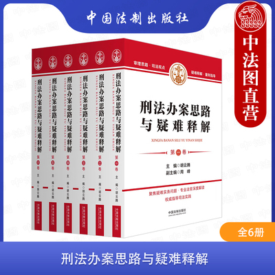 刑法办案思路与疑难释解全6册