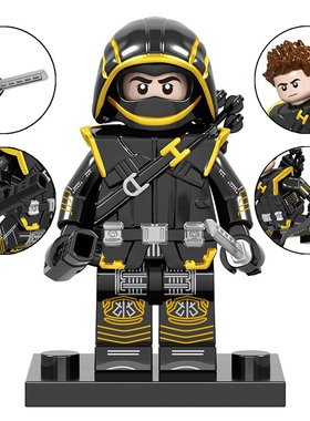 复联4鹰眼浪人复合弓第三方配件MOC拼装积木人仔玩具V002