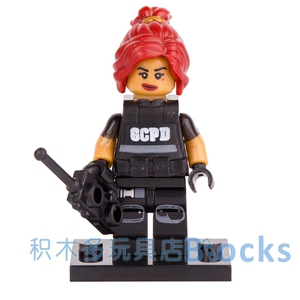 品高积木PG8052蝙蝠侠电影武装警察芭芭拉戈登第三方人仔兼容乐高