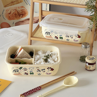 蜡笔小新ins泡面碗陶瓷螺蛳粉学生宿舍高颜值上班族保鲜带盖饭盒