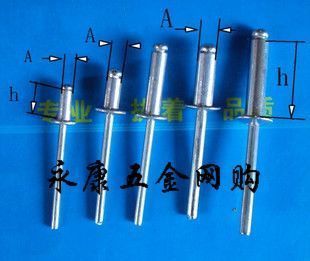 开口型扁圆头铝抽芯铆钉4X6 x8 x10 x13 x16 x20铝抽芯铆钉