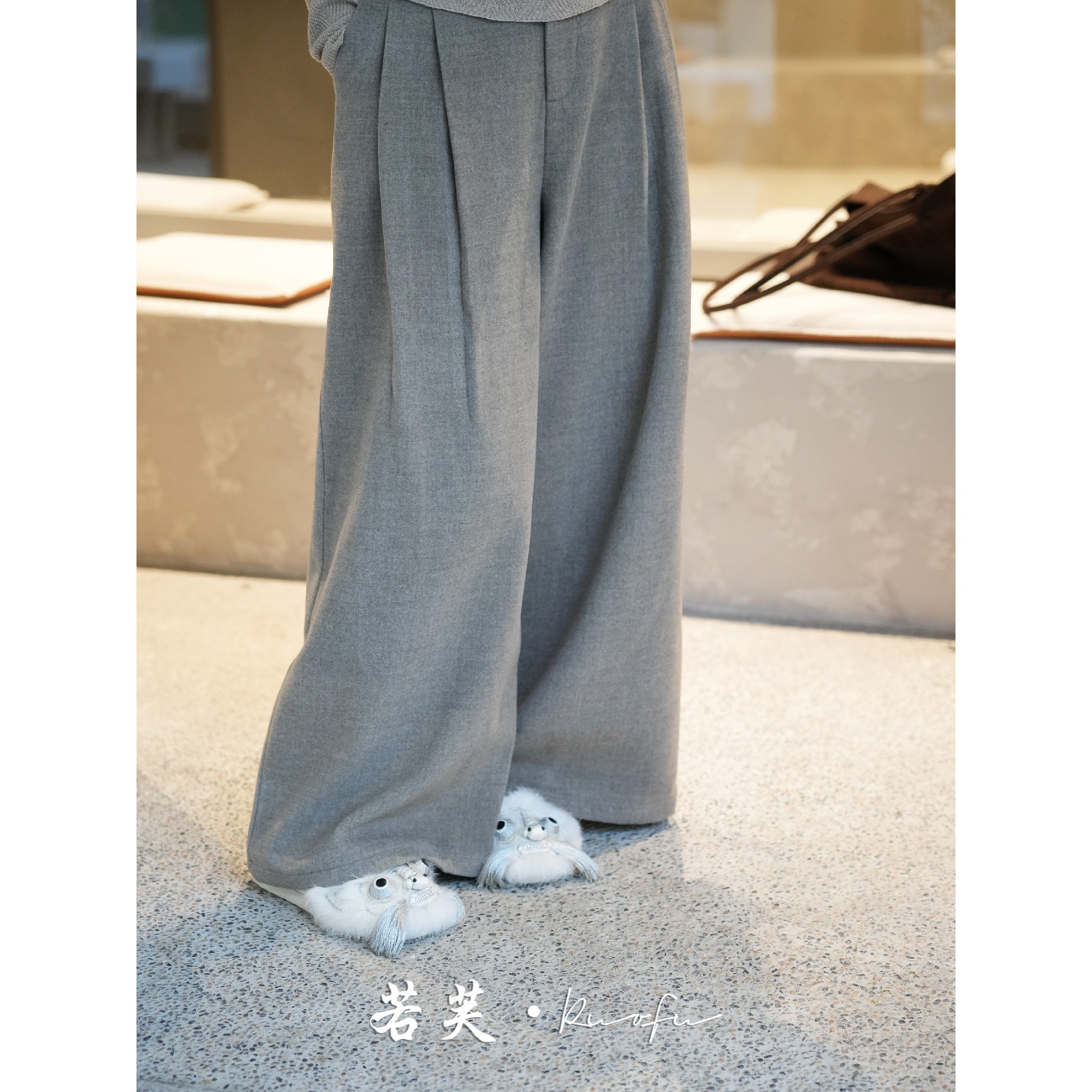 若芙｜【慵懒时刻】秋冬西装阔腿裤女25垂感长裤休闲裤,女装/女士精品,裤子,淘宝优惠券,粉丝福利购,淘宝优惠卷