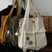 2025年新款 多用通勤单肩包女简约大学生上课旅行大容量潮牌双肩包