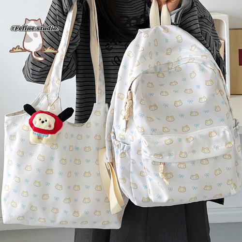 韩系小清新ins森系简约双肩包