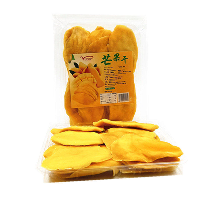 芒果干厚切蜜饯果脯水果干片软韧浓香酸甜可口休闲零食品500g袋装