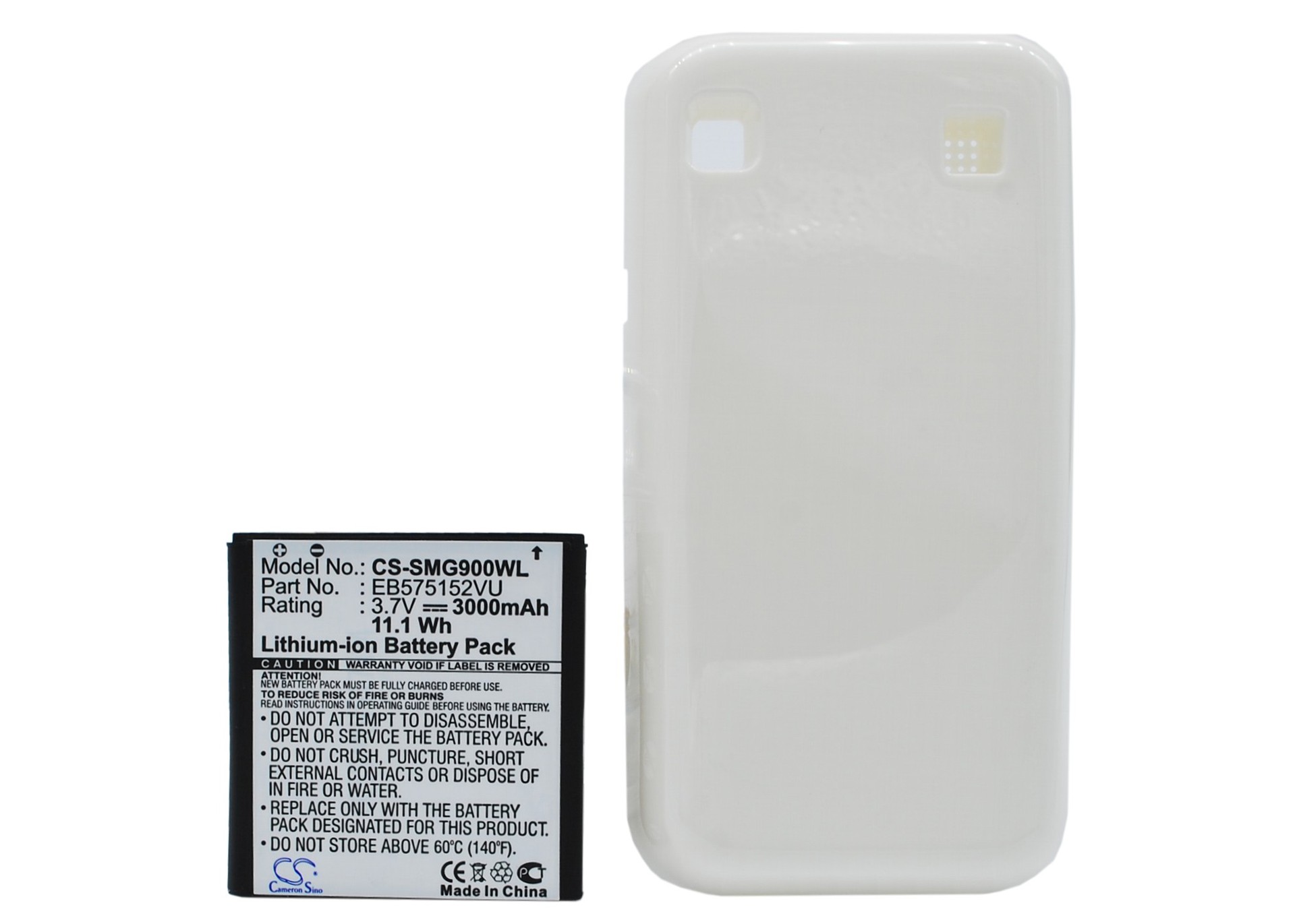 CameronSinoÊÊÓÃÈýÐÇ GT-i9000 Galaxy SÊÖ»úµç³ØEB575152VU