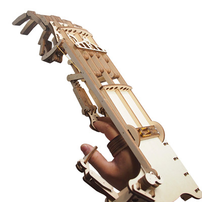 ugear同款3D拼装终结者机械手木制机械传动玩具生日礼物创意儿童