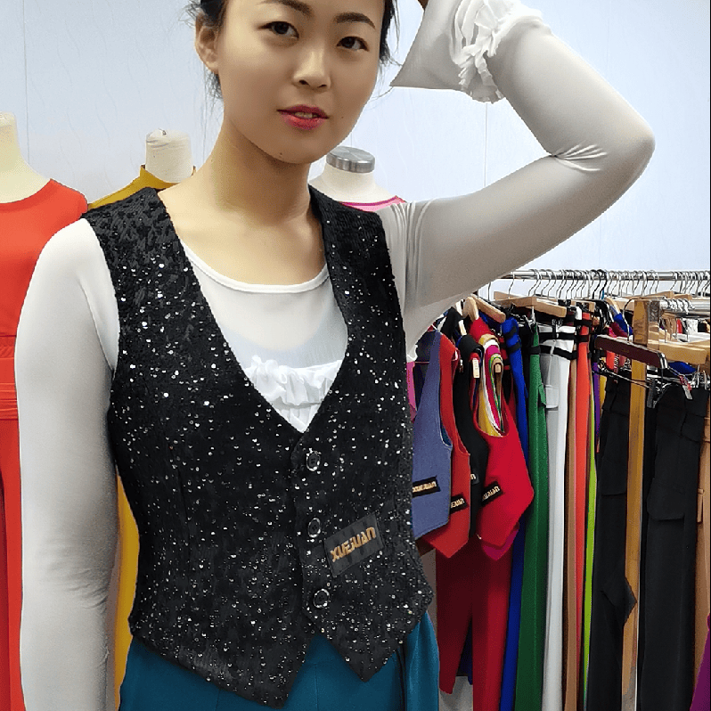【浩婷雪娟】亮片马甲（男女同款 三扣款）