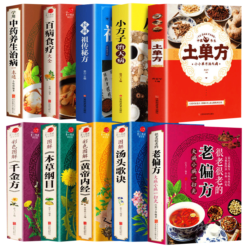 全10册百病食疗大全中药养生