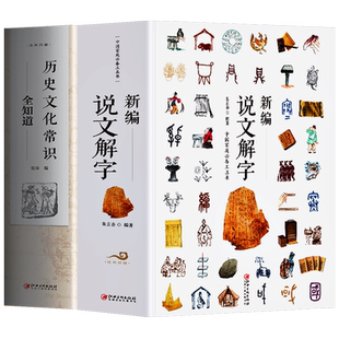正版2册 新编说文解字+历史文化常识全知道 汉字的起源与演变国学启蒙经典书 中国历史传统文化书 画说汉字中小学生汉字启蒙工具书