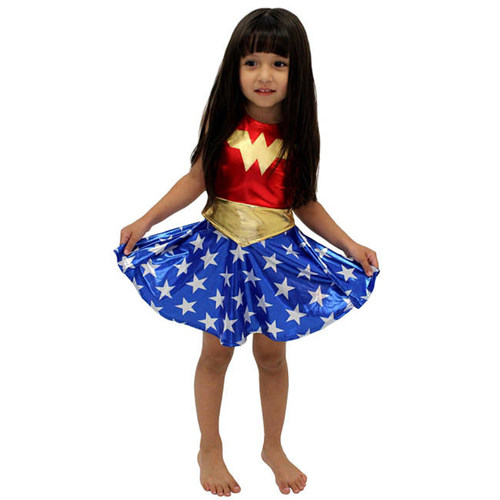 Wonder Woman神力女侠 儿童COSPLAY神奇女侠 万圣节扮演服