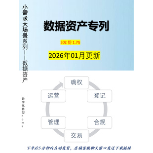 政务企业数据资产管理资产化（运营、确权、登记、合规、交易）