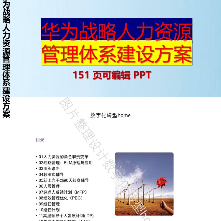 151页可编辑PPT详解华为战略人力资源管理体系建设方案