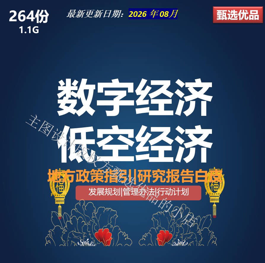 数字经济低空经济地方政策白皮书