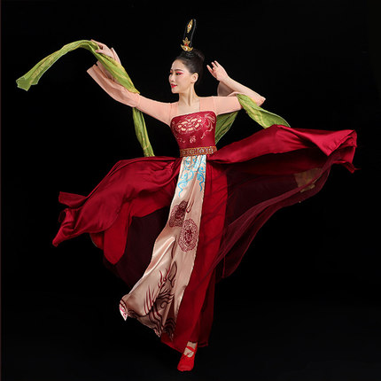 出租美人关舞蹈服古典舞演出服古风飘逸汉唐诃子裙胡玉楼汉服艺考