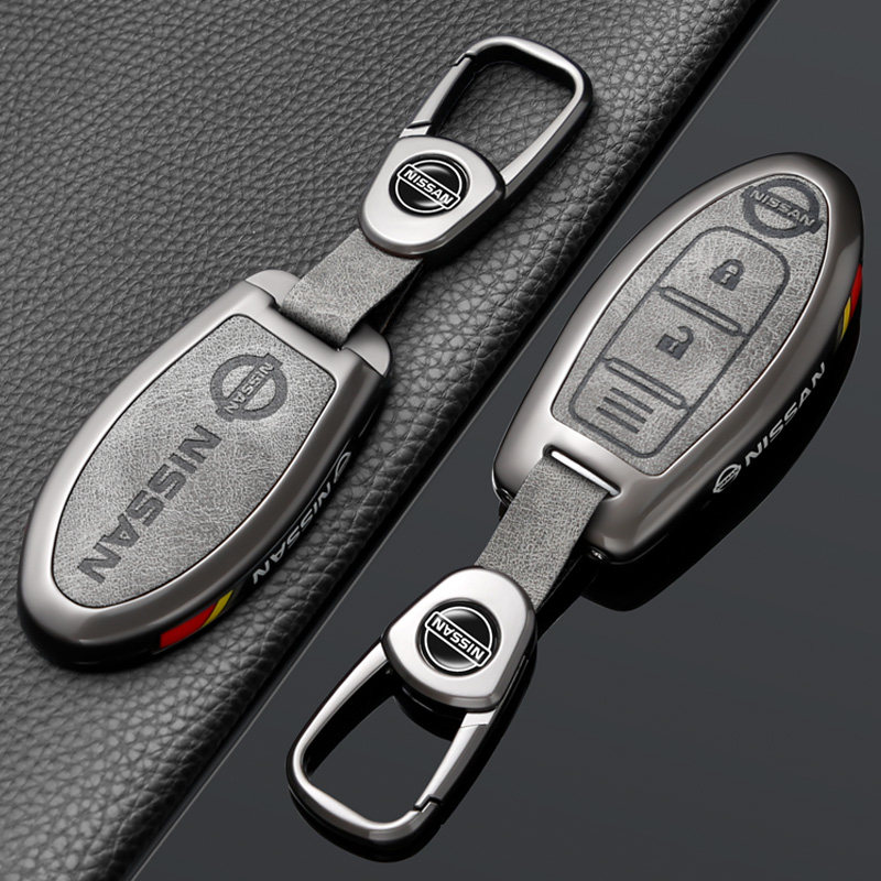 复古风日产钥匙套合金壳