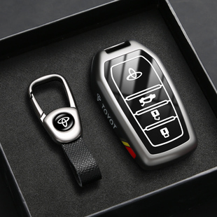 适用于26款丰田凯美瑞钥匙套锋兰达汉兰达卡罗拉雷凌亚洲龙狮车扣