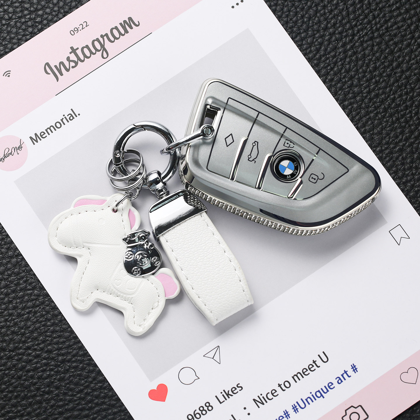 适用于宝马x3钥匙套X5车X1扣3系325li高档1系5系i3壳IX3包X2 X6女