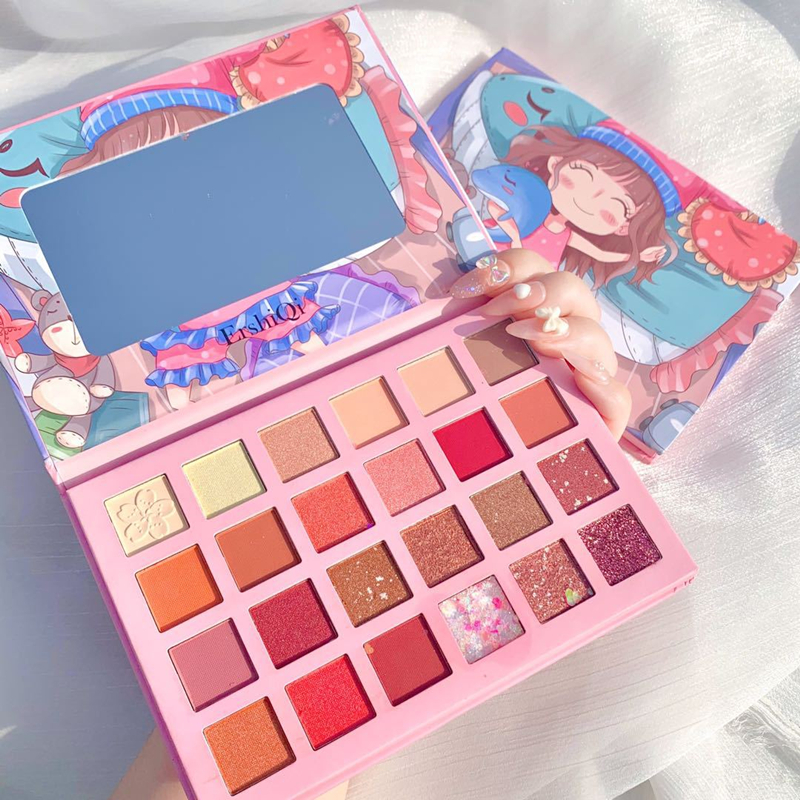 李佳琪推荐眼影盘ins超火闪粉珠光防水大地色独角兽网红平价学生