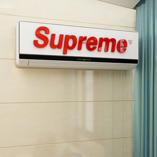个性Supreme潮牌3d立体墙贴网红涂鸦嘻哈空调冰箱背景墙贴纸自粘