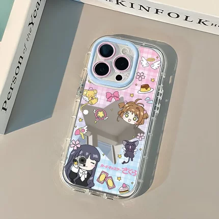 百变小樱和知世适用于多型号苹果iPhone17手机动漫防摔气囊保护套