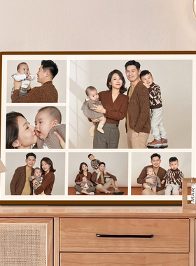 相框摆台照片定制洗照片做成水晶婚纱照挂墙相片打印加相册框制作