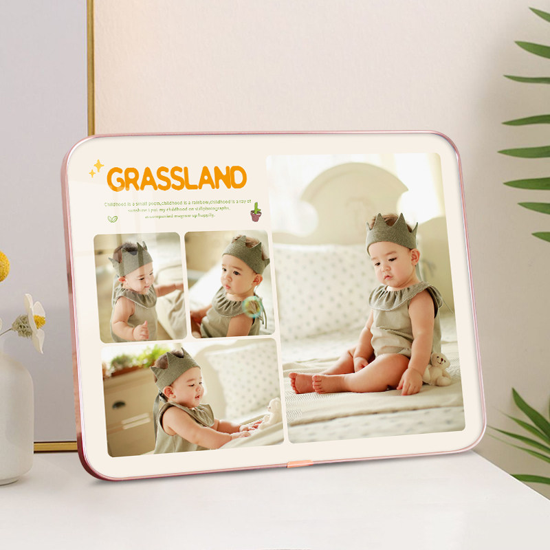 宝宝照定制相框摆台挂墙diy洗儿童照片做成7寸水晶相片摆件高级感,家居饰品,相框/画框,淘宝优惠券,粉丝福利购,淘宝优惠卷