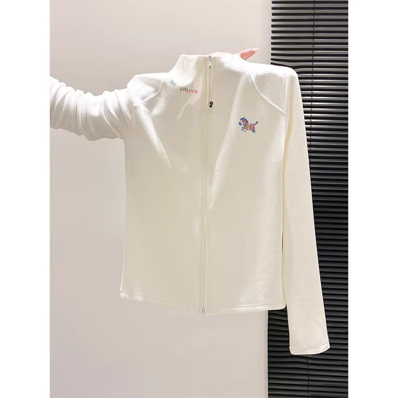 被颜值征服！洋气立领鱼骨开衫拉链卫衣外套女加厚保暖德绒上衣